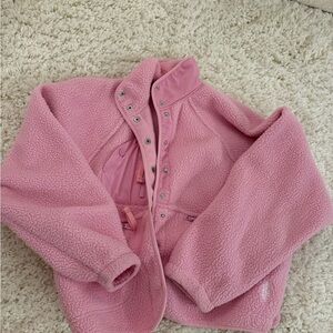 Free People Pink Puffer Jacket